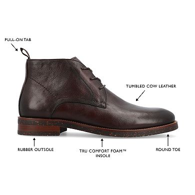 Thomas & Vine Wilcox Men's Tru Comfort Foam Leather Chukka Boots