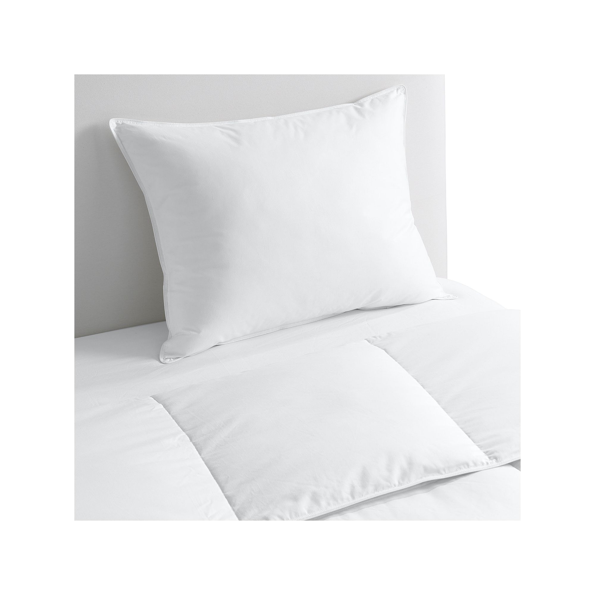Lands End Essential Pureloft Medium Firm Pillow, White