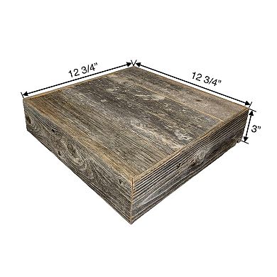Rustic Farmhouse Medium Decorative Reclaimed Wood Cake Stand, Dessert Stand