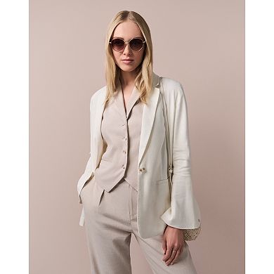 Women's LC Lauren Conrad Notch Collar 1-Button Blazer Jacket