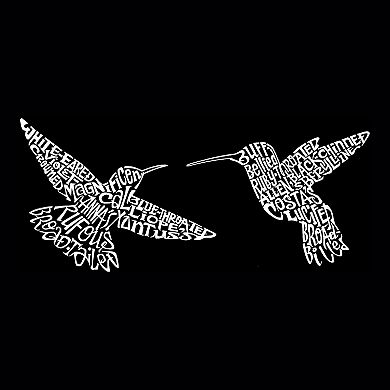 Hummingbirds - Boy's Word Art Long Sleeve T-Shirt