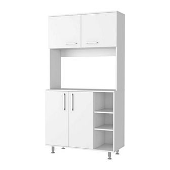 Colorado Pantry Cabinet, Three Open Shelves