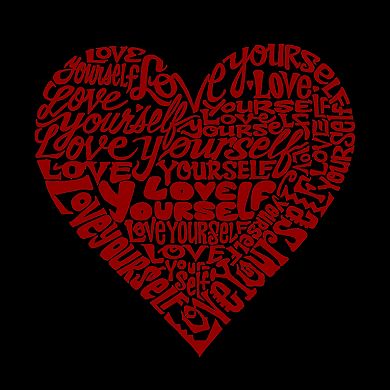 Love Yourself - Men's Raglan Baseball Word Art T-Shirt