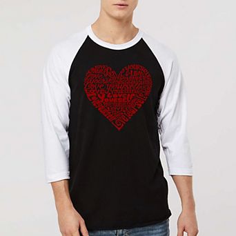 Love Yourself - Men's Raglan Baseball Word Art T-Shirt