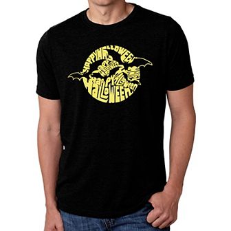 Men's Premium Blend Word Art T-shirt - Halloween Bats