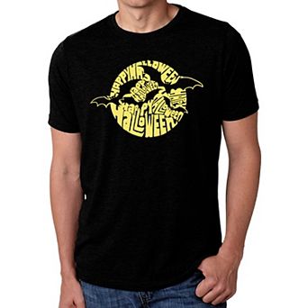 Men's Premium Blend Word Art T-shirt - Halloween Bats