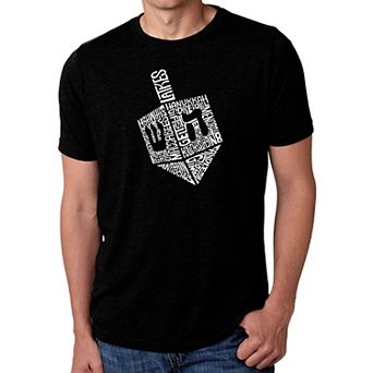 Hanukkah Dreidel - Men's Premium Blend Word Art T-Shirt