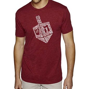 Hanukkah Dreidel - Men's Premium Blend Word Art T-Shirt