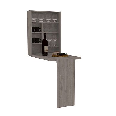 Dalton Foldable Table, One Shelf With Seven Divisions