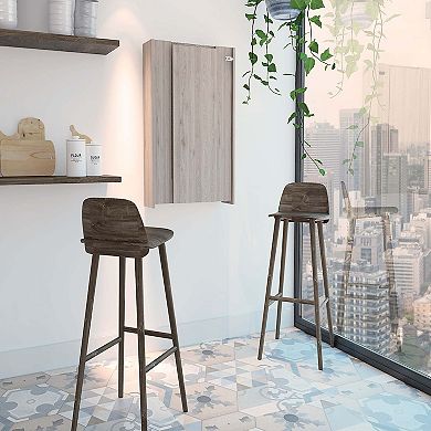 Dalton Foldable Table, One Shelf With Seven Divisions