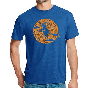 Men's Premium Blend Word Art T-shirt - Spooky Witch