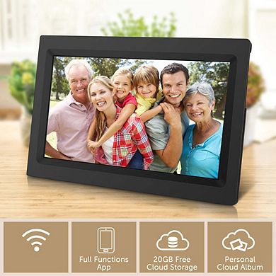 Cloud Photo Frame,KS1016, 20GB Cloud Storage, Battery/App Support