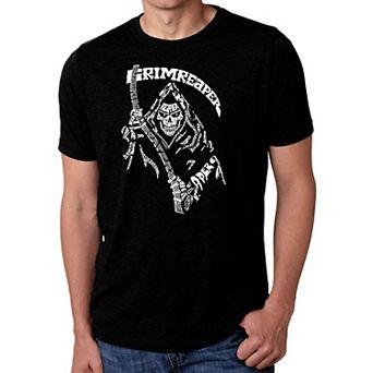 Men's Premium Blend Word Art T-shirt - Grim Reaper