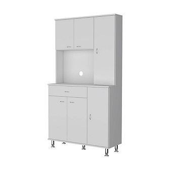 Venice 90 Pantry Cabinet, Multiple Cabinets, One Drawer, Two Open Shelves