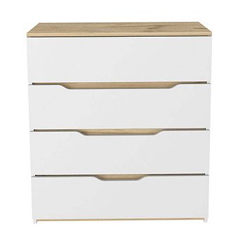 California Drawer Dresser, Four Spacious Drawers, Superior Top