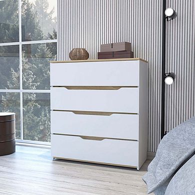 California Drawer Dresser, Four Spacious Drawers, Superior Top
