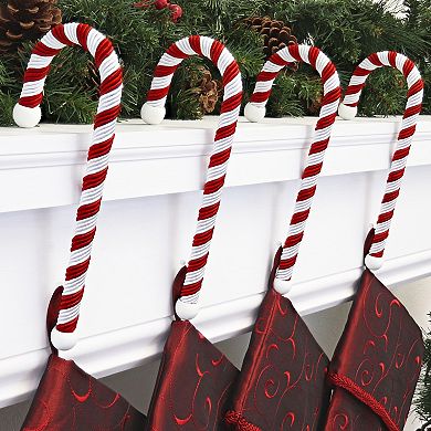 Candy Cane Stocking Holder - 4 Pack - Classic