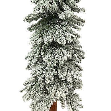 Lightly Flocked Alpine Christmas Tree