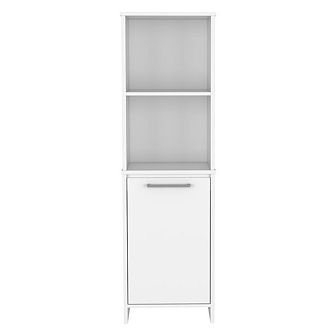 Danforth Pantry Cabinet, Single Door Cabinet, Four Shelves