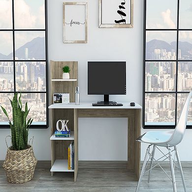 Tecoa Writing Desk, Four Shelves