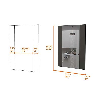 Mirror Praia, Looking Glass, Rectangular Shape