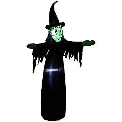 Sunnydaze Wendolyn the Wicked Witch Inflatable Halloween Decoration - 5 ft