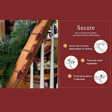 Decorative Twist Ties 6 Pack