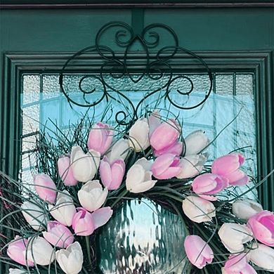 18-inch Scrollwork Wreath Hanger - FULL Scroll design