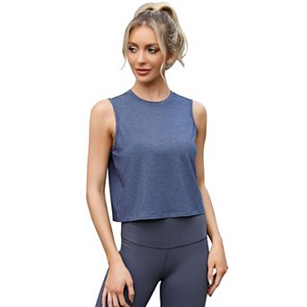 Womens Racerback Tank Tops Loose Fit Causal Summer U Neck Tops