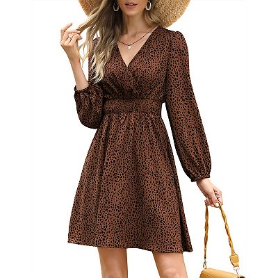 knee length dresses for ladies Mini Dress Navy Silvana Long Sleeve Wrap Mini Dress Size 6 main image 0