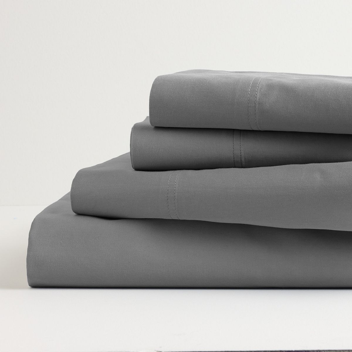 Sonoma Goods For Life® Ultrasoft Washed Cotton Sheet Set with Pillowcases - Charcoal, QUEEN SET