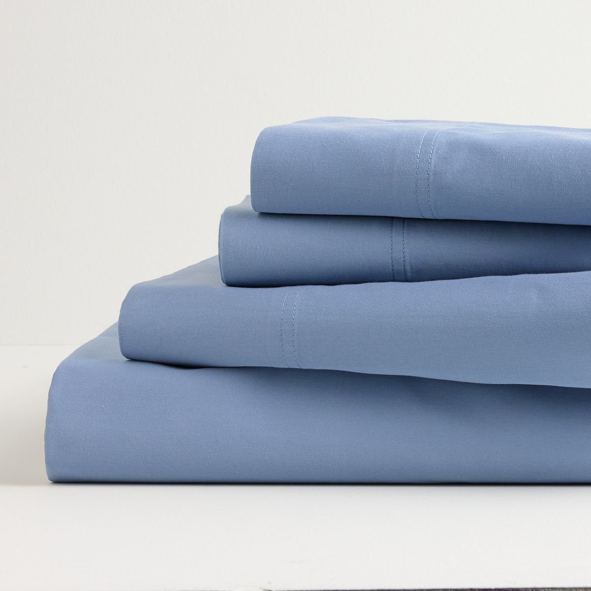 Sonoma Goods For Life® Ultrasoft Washed Cotton Sheet Set with Pillowcases - Infinity Blue, QUEEN SET