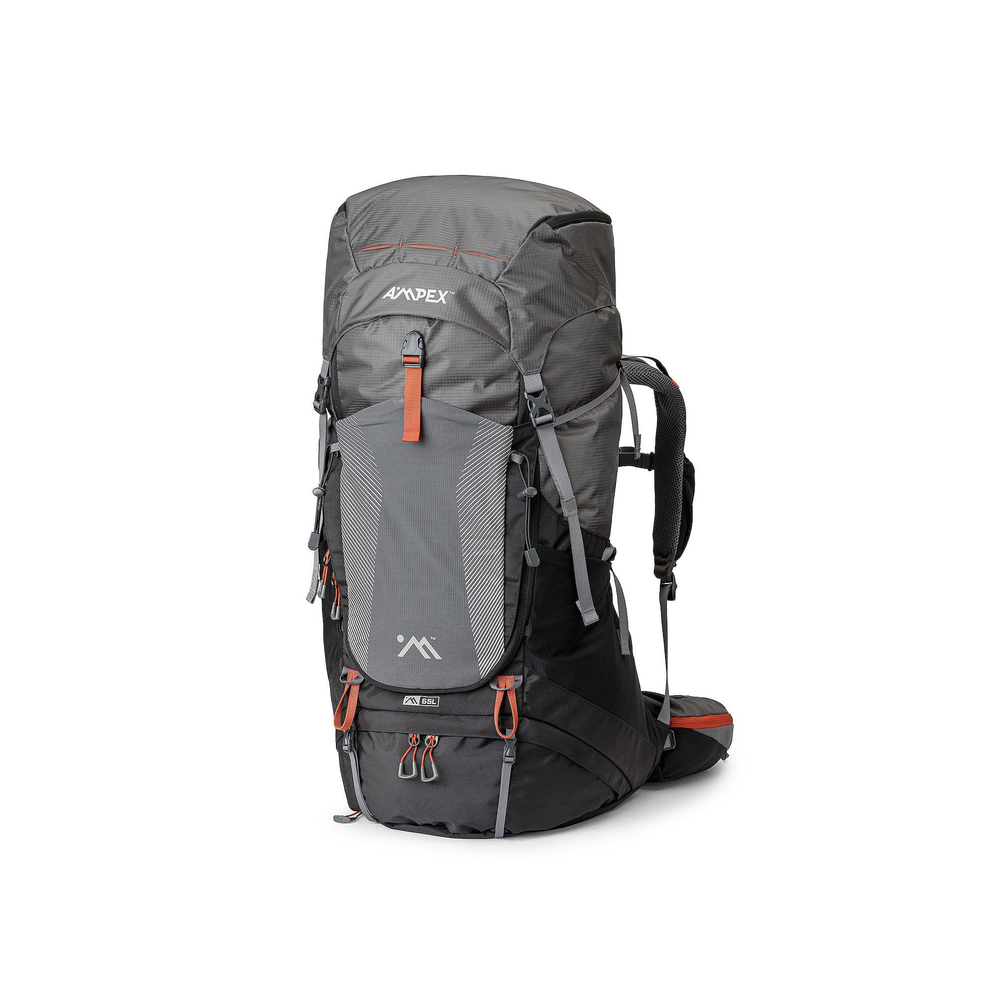 Ampex 65L Excursion Backpack, Black Red