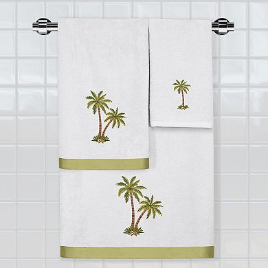 Linum Home Textiles Palmera 2-Piece Embellished Bath Towel Set