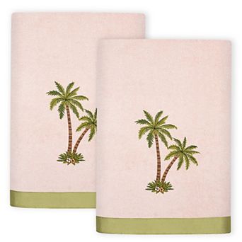 Linum Home Textiles Palmera 2 pc Embellished Bath Towel Set