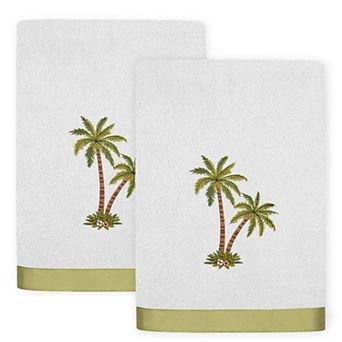 Linum Home Textiles Palmera 2 pc Embellished Bath Towel Set