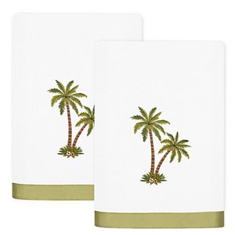 Linum Home Textiles Palmera 2 pc Embellished Bath Towel Set