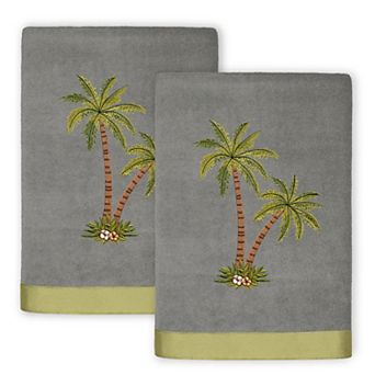 Linum Home Textiles Palmera 2 pc Embellished Hand Towel Set
