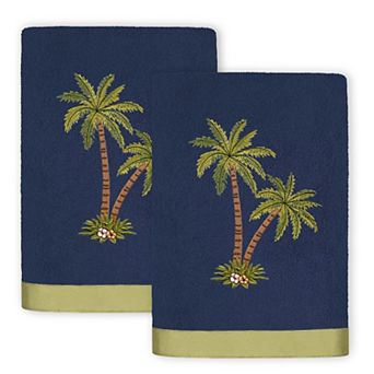 Linum Home Textiles Palmera 2 pc Embellished Hand Towel Set