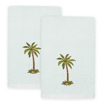 Linum Home Textiles Palmera 2 pc Embellished Fingertip Towel Set