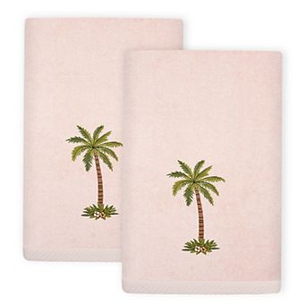 Linum Home Textiles Palmera 2 pc Embellished Fingertip Towel Set