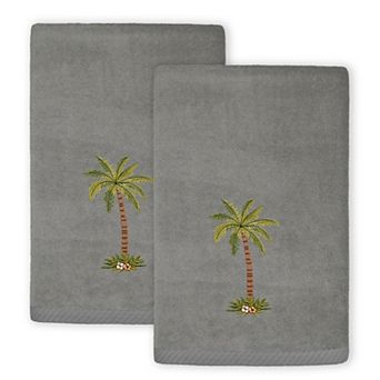 Linum Home Textiles Palmera 2 pc Embellished Fingertip Towel Set