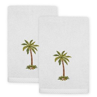Linum Home Textiles Palmera 2 pc Embellished Fingertip Towel Set