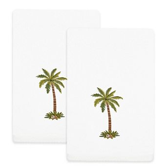Linum Home Textiles Palmera 2 pc Embellished Fingertip Towel Set