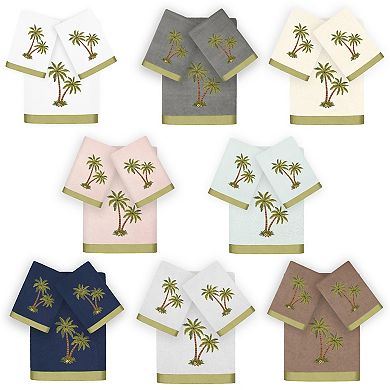 Linum Home Textiles Palmera 3-Piece Embellished Bath & Hand Towel Set
