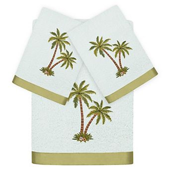 Linum Home Textiles Palmera 3 pc Embellished Bath & Hand Towel Set