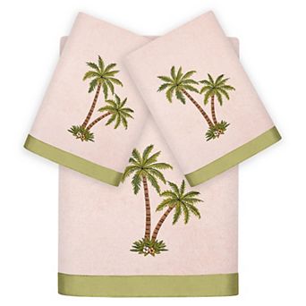 Linum Home Textiles Palmera 3 pc Embellished Bath & Hand Towel Set