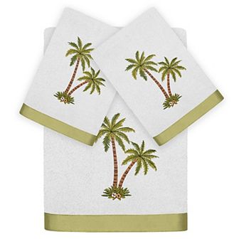 Linum Home Textiles Palmera 3 pc Embellished Bath & Hand Towel Set