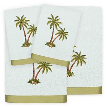 Linum Home Textiles Palmera 4 pc Embellished Bath & Hand Towel Set