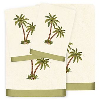 Linum Home Textiles Palmera 4 pc Embellished Bath & Hand Towel Set
